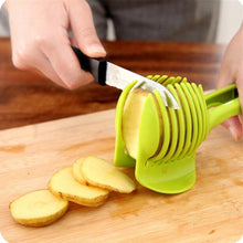 Load image into Gallery viewer, Hand-Held Tomato Slicer - Just Hold and Slice!