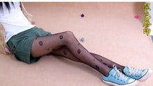Load image into Gallery viewer, Women's Tights Classic Small Polka Dot Silk Stockings