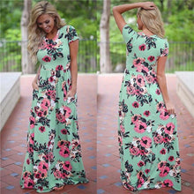Load image into Gallery viewer, 2019 Summer Long Dress Floral Print