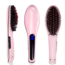 Load image into Gallery viewer, Ceramic Straightening and De-tangling Hair Brush
