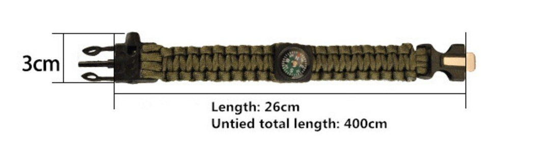 5 in 1 Camping Fire Starter Paracord