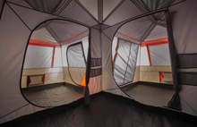 Load image into Gallery viewer, 12 Person 3 Room l-Shaped Instant Cabin Tent
