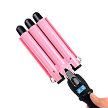 Load image into Gallery viewer, LCD Display Ceramic Triple Barrel Curling Iron [BEST SELLER]
