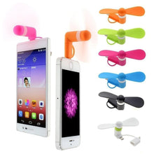 Load image into Gallery viewer, Mini Portable Cell Phone Cooling Fan - Available for iPhone and Android Devices
