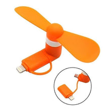 Load image into Gallery viewer, Mini Portable Cell Phone Cooling Fan - Available for iPhone and Android Devices
