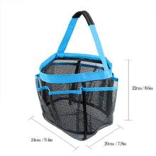 Load image into Gallery viewer, 8-Pocket Portable Quick Dry Mesh Shower Caddy
