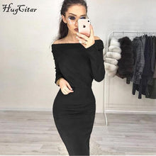 Load image into Gallery viewer, Hugcitar Suede Long Sleeve off shoulder Women
